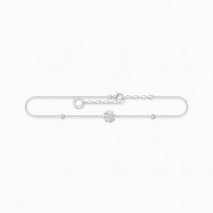 Thomas Sabo Anklet Cloverleaf Silver Reťazový Popruh Damske Strieborne | SK-37PEFMGYJ