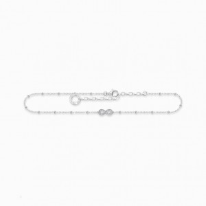 Thomas Sabo Anklet Infinity Silver Reťazový Popruh Damske Strieborne | SK-03GOKWZCP