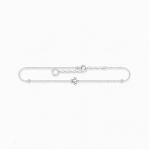 Thomas Sabo Anklet Turtle Silver Reťazový Popruh Damske Strieborne | SK-06OYZQWDT
