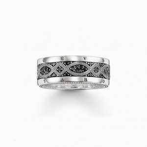 Thomas Sabo Band Ring Love Knot Prstene Panske Strieborne | SK-36MDIKROP