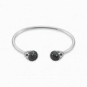 Thomas Sabo Bangle Skull Pavé Náramky Damske Strieborne | SK-13BTYEOCQ