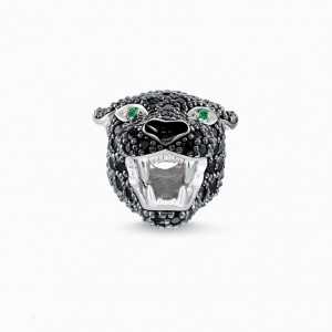 Thomas Sabo Bead Black Cat Beads Damske Strieborne | SK-86BEKADCM
