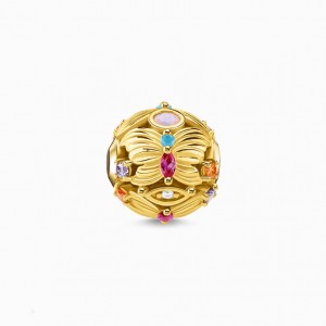 Thomas Sabo Bead Butterfly Gold Beads Damske Žlté Zlate Strieborne | SK-65QCDJXNU