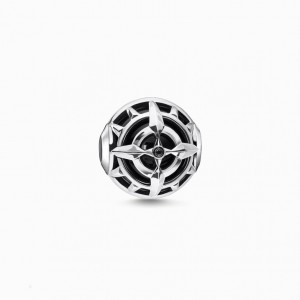Thomas Sabo Bead Compass Black Beads Panske Strieborne | SK-34XHGMVJA