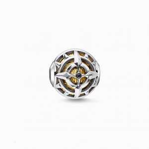 Thomas Sabo Bead Compass Gold Beads Panske Žlté Zlate Strieborne | SK-80XLNIFST