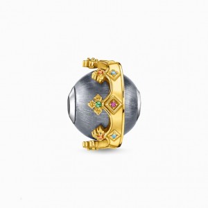 Thomas Sabo Bead Crown Gold Beads Panske Žlté Zlate Strieborne | SK-90MIQYKZT