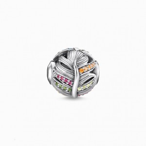 Thomas Sabo Bead Feather Silver Beads Damske Strieborne | SK-97CBFNAOV