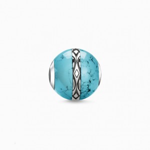 Thomas Sabo Bead Ornament Turquoise Beads Damske Strieborne | SK-48SCFQHPU