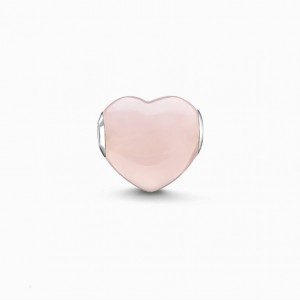 Thomas Sabo Bead Pink Heart Beads Damske Strieborne | SK-49SFMYACI