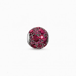 Thomas Sabo Bead Red Fire Beads Damske Strieborne | SK-98XLZINHD