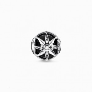 Thomas Sabo Bead Royalty Star Black Beads Panske Strieborne | SK-53UEPGHSI