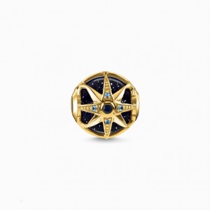 Thomas Sabo Bead Royalty Star Blue Beads Damske Žlté Zlate Strieborne | SK-68WFDJLVY