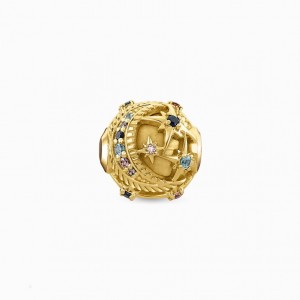 Thomas Sabo Bead Royalty Star Gold Beads Damske Žlté Zlate Strieborne | SK-79OABVZMK