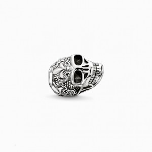 Thomas Sabo Bead Skull With Lily Beads Panske Strieborne | SK-15NWCTJMK