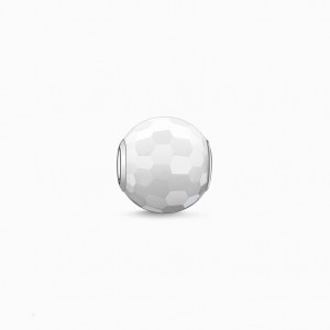 Thomas Sabo Bead White Jade Beads Panske Strieborne | SK-30OWAGXSZ