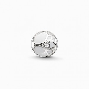 Thomas Sabo Bead White Lotus Blossom Beads Damske Strieborne | SK-78WCFABJY