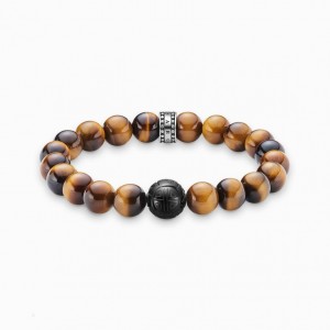 Thomas Sabo Bracelet Brown Naramok Damske Strieborne | SK-50YUCVHWO