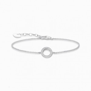 Thomas Sabo Bracelet Circle Naramok Damske Strieborne | SK-83TOJNRPV