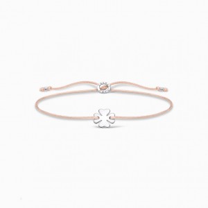 Thomas Sabo Bracelet Cloverleaf Silver Naramok Damske Strieborne | SK-24OTMXUIQ