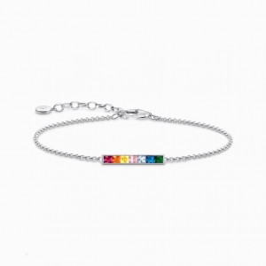 Thomas Sabo Bracelet Colourful Stones Silver Naramok Damske Strieborne | SK-37GCPKWYE