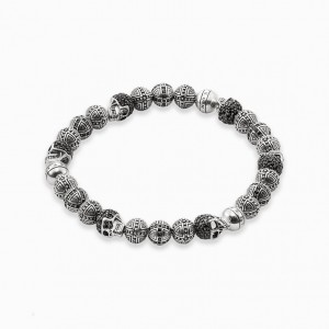 Thomas Sabo Bracelet Cross And Skull Naramok Damske Strieborne | SK-07ZAOVULS