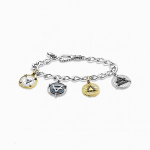 Thomas Sabo Bracelet Elements Of Nature Gold-Silver Naramok Panske Žlté Zlate Strieborne | SK-76IZAKMRN