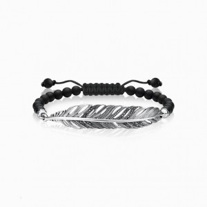 Thomas Sabo Bracelet Feather Naramok Panske Strieborne | SK-03NUZOKTJ