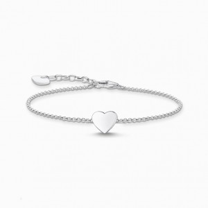 Thomas Sabo Bracelet Heart Silver Naramok Damske Strieborne | SK-74JDVPIOM