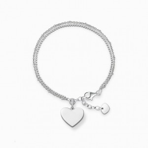 Thomas Sabo Bracelet Heart Silver Naramok Damske Strieborne | SK-06LPBMGYF