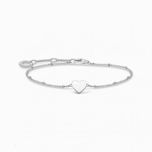 Thomas Sabo Bracelet Heart With Dots Silver Naramok Damske Strieborne | SK-69QRHNELD