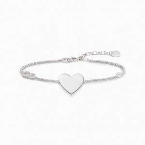 Thomas Sabo Bracelet Heart With Infinity Naramok Damske Strieborne | SK-76LHKGQTB
