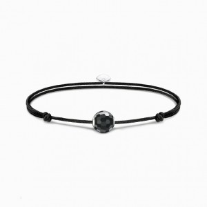 Thomas Sabo Bracelet Karma Secret With Black Obsidian Bead Naramok Damske Strieborne | SK-72YIHJTFK