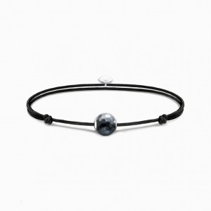 Thomas Sabo Bracelet Karma Secret With Black Haematite Bead Naramok Damske Strieborne | SK-25UIQJSAF