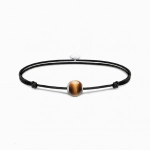 Thomas Sabo Bracelet Karma Secret With Brown Tiger'S Eye Bead Naramok Damske Strieborne | SK-01XPOSHGI