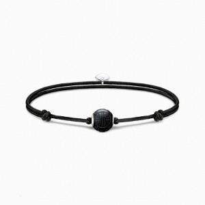Thomas Sabo Bracelet Karma Secret With Black Obsidian Bead Matt Naramok Damske Strieborne | SK-54OAGPHLY