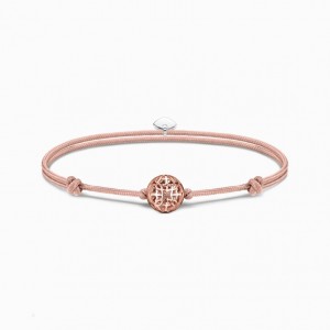 Thomas Sabo Bracelet Karma Secret With Bead Rose Gold Plated Naramok Damske Ruzove Zlate Strieborne | SK-57BFIGPWK