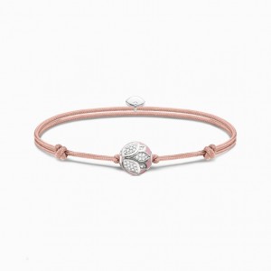 Thomas Sabo Bracelet Karma Secret With Pink Lotus Blossom Bead Naramok Damske Strieborne | SK-15XEQGTCZ