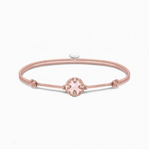 Thomas Sabo Bracelet Karma Secret With Rose Quartz Bead Naramok Damske Ruzove Zlate Strieborne | SK-94HWZUVBG