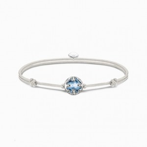 Thomas Sabo Bracelet Karma Secret With Syntetická Spinel Blue Bead Naramok Damske Strieborne | SK-13WALDIOP