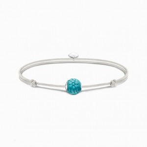 Thomas Sabo Bracelet Karma Secret With Turquoise Howlite Bead Naramok Damske Strieborne | SK-74HIGENAQ