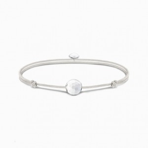Thomas Sabo Bracelet Karma Secret With White Agate Bead Naramok Damske Strieborne | SK-74SQRBYOG