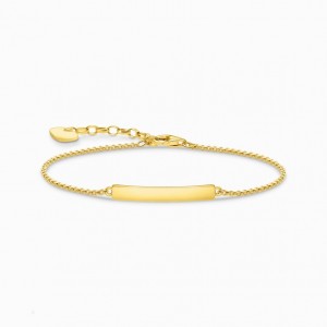 Thomas Sabo Bracelet Klasické Gold Naramok Damske Žlté Zlate Strieborne | SK-50GPQRNMV