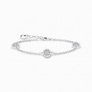 Thomas Sabo Bracelet Klasické Pavé Naramok Damske Strieborne | SK-67CMYQELS