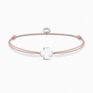 Thomas Sabo Bracelet Little Secret Cloverleaf Naramok Damske Strieborne | SK-49BHMVYRA