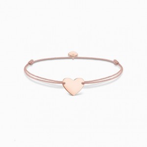 Thomas Sabo Bracelet Little Secret Heart Naramok Damske Ruzove Zlate Strieborne | SK-12LQNFKCI