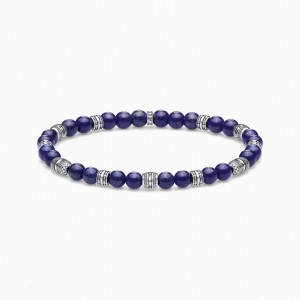Thomas Sabo Bracelet Lucky Charm, Blue Naramok Panske Strieborne | SK-73MHORQLU