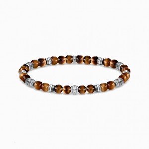 Thomas Sabo Bracelet Lucky Charm Tiger‘s Eye Naramok Damske Strieborne | SK-92YUBGVZT