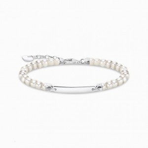 Thomas Sabo Bracelet Pearls Silver Naramok Damske Strieborne | SK-80ERKHFGV