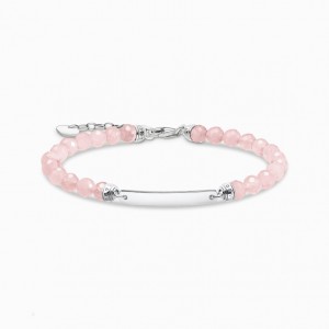 Thomas Sabo Bracelet Pink Pearls Silver Naramok Damske Strieborne | SK-74PINOAMT