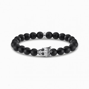 Thomas Sabo Bracelet Skull King Naramok Damske Strieborne | SK-58YIXCKBU